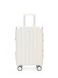 Large Capacity Aluminum Frame Travel Suitcase with Combination Lock & Spinner Wheels