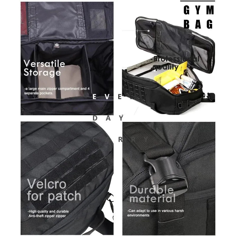 Large Tactical Travel & Gym Duffle Bag