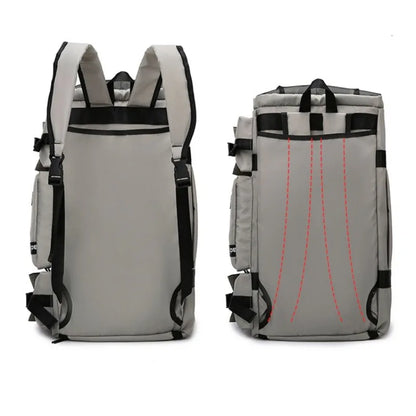 Large Capacity Waterproof Travel Backpack & Duffle Bag with Multiple Pockets