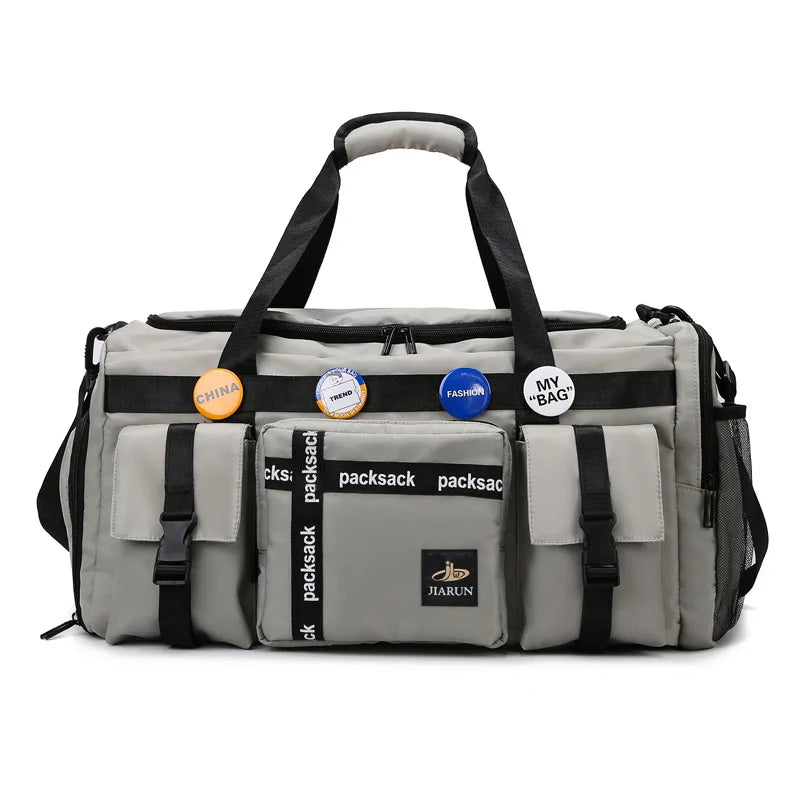 Multi Pocket Men Women Travel Backpack Waterproof Duffle Bag for Gym Camping Weekend Basketball Bags