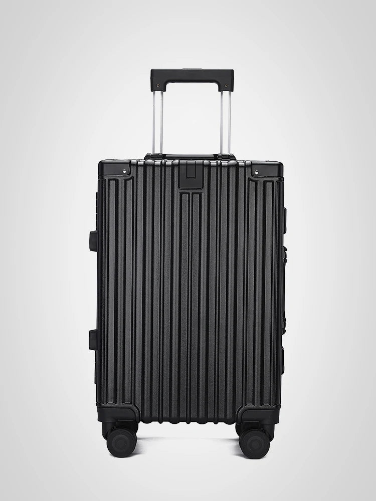 Aluminum Frame Student Suitcase Large Capacity Trolley Case New Strong and Durable Password Box Men's and Women's Universal Wheeled Luggage