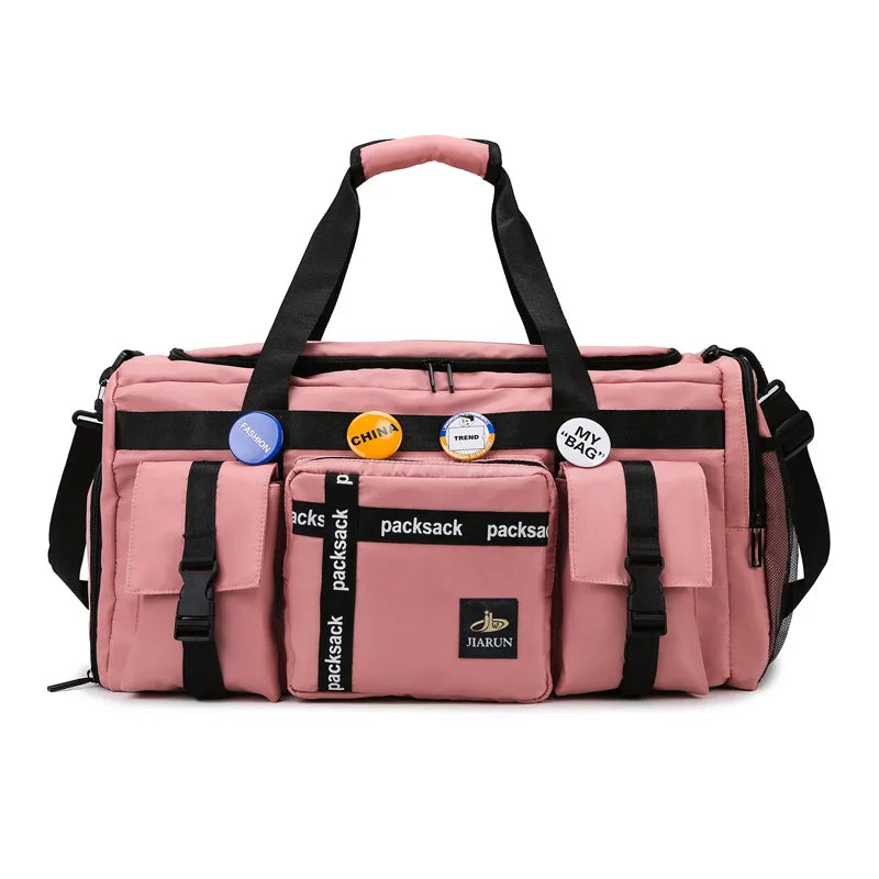 Multi Pocket Men Women Travel Backpack Waterproof Duffle Bag for Gym Camping Weekend Basketball Bags