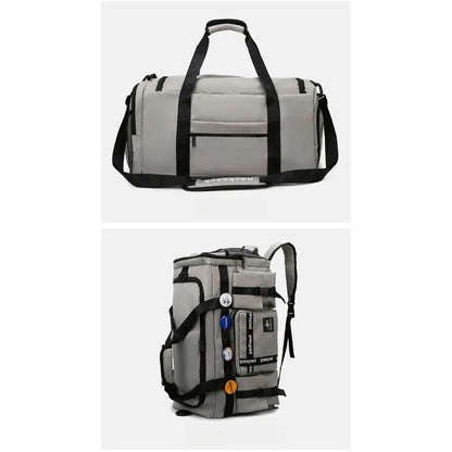 Large Capacity Waterproof Travel Backpack & Duffle Bag with Multiple Pockets
