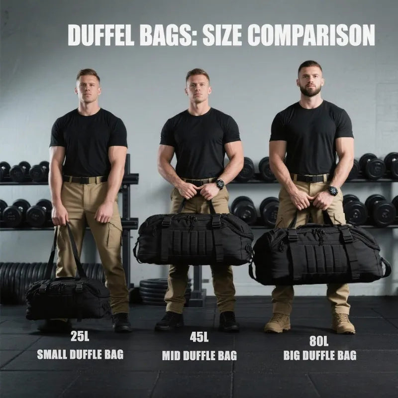 Large Tactical Travel & Gym Duffle Bag