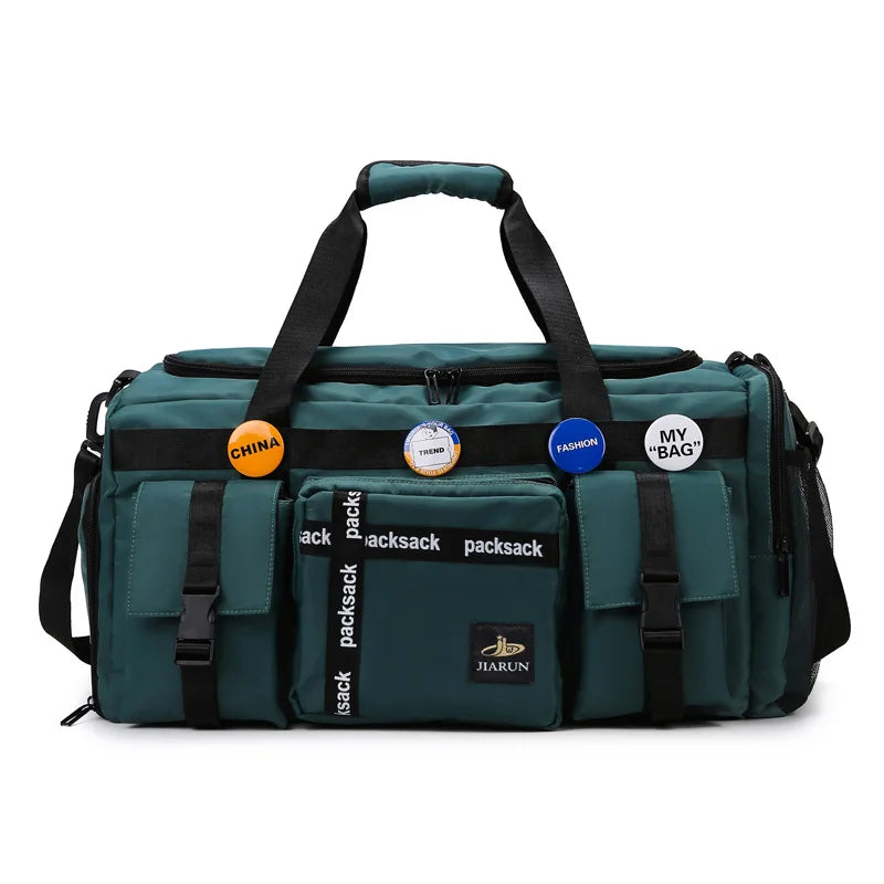 Multi Pocket Men Women Travel Backpack Waterproof Duffle Bag for Gym Camping Weekend Basketball Bags