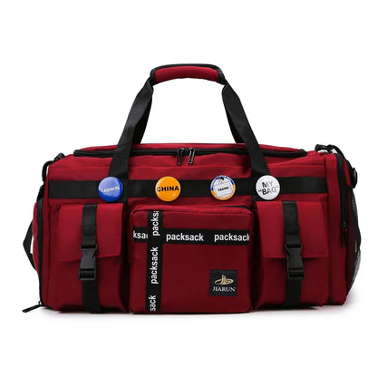 Large Capacity Waterproof Travel Backpack & Duffle Bag with Multiple Pockets