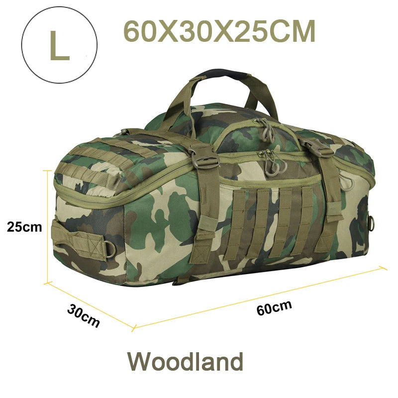 Large Tactical Travel & Gym Duffle Bag