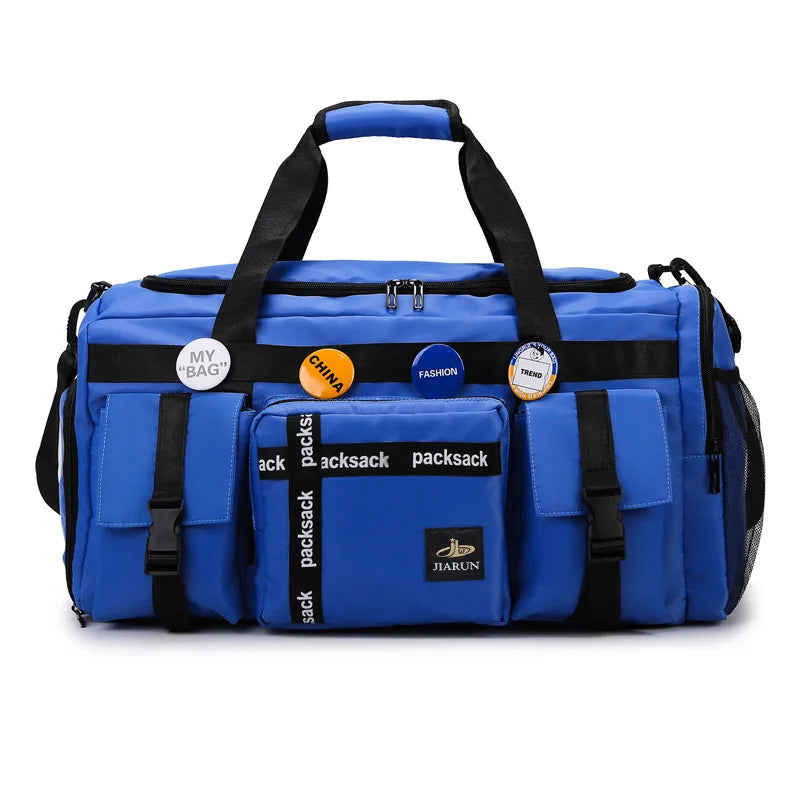 Multi Pocket Men Women Travel Backpack Waterproof Duffle Bag for Gym Camping Weekend Basketball Bags