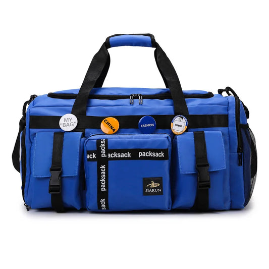 Large Capacity Waterproof Travel Backpack & Duffle Bag with Multiple Pockets