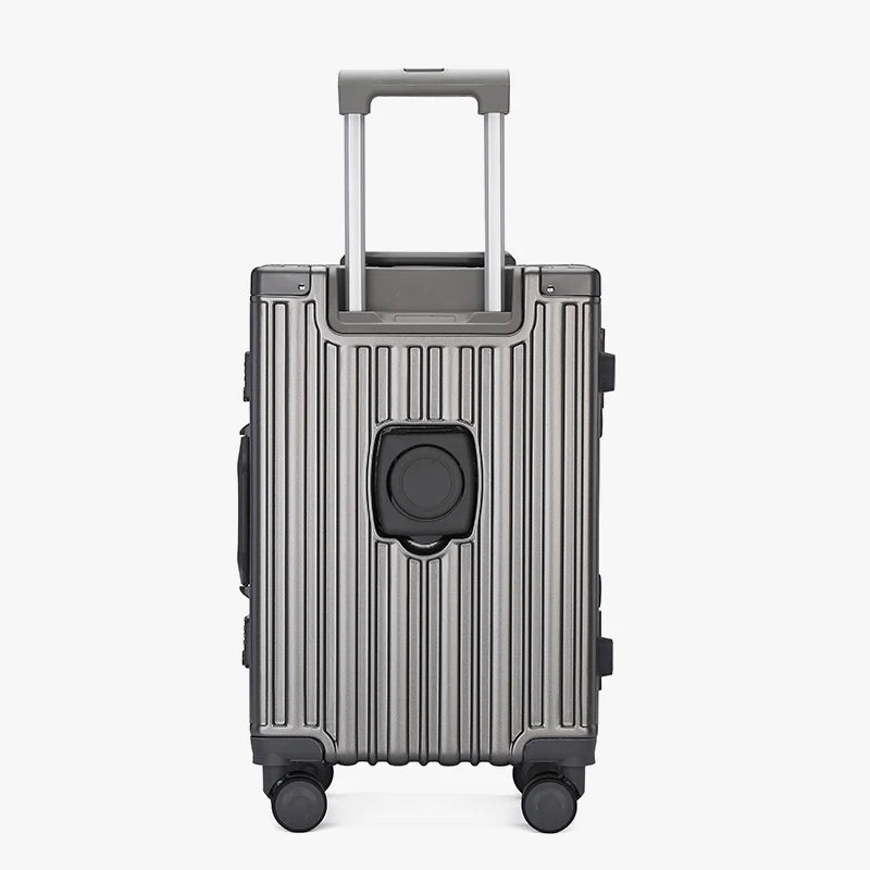 Aluminum Frame Student Suitcase Large Capacity Trolley Case New Strong and Durable Password Box Men's and Women's Universal Wheeled Luggage